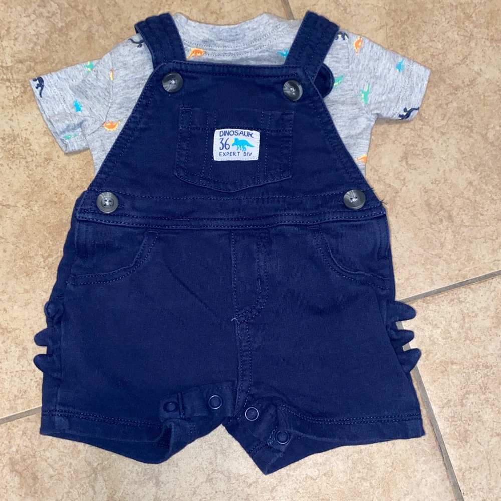 Carter’s Dinosaur Baby Overall Set Size 3 Months